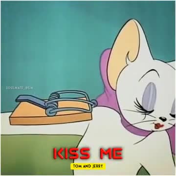 tom and jerry love kiss