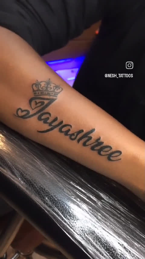 Swipe  Customised name tattoo  Love In Ink Tattoos  Facebook