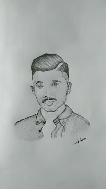 Allu Arjun  Drawing Skill