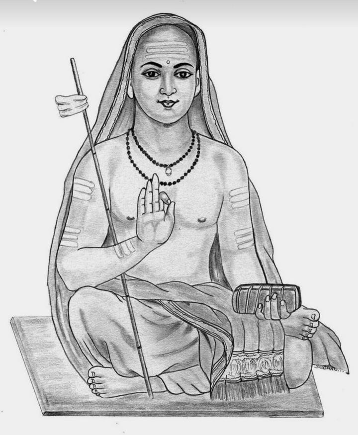 Shankaracharya sketch  Periyava Arts