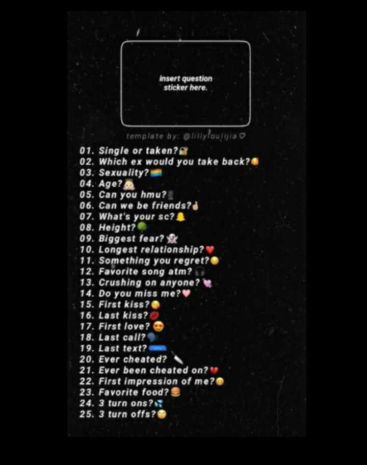 instagram 40 questions