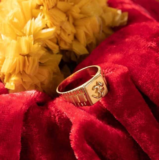 Gold Plated Brass Plain Light Weight Finger Ring Band For Men Boys Women –  Welcome to Rani Alankar