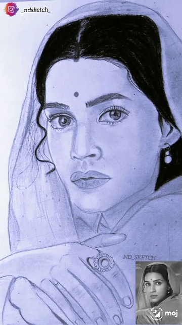 Artist Sahil Singh Nalwa  Pencil sketch of kriti sanon Plz like and share   Facebook