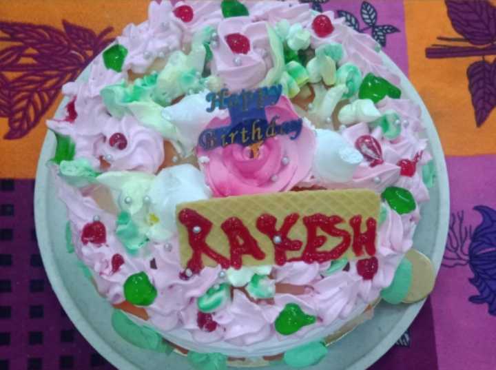 Happy Birthday Rakesh 100+ HD Cake Images And shayari