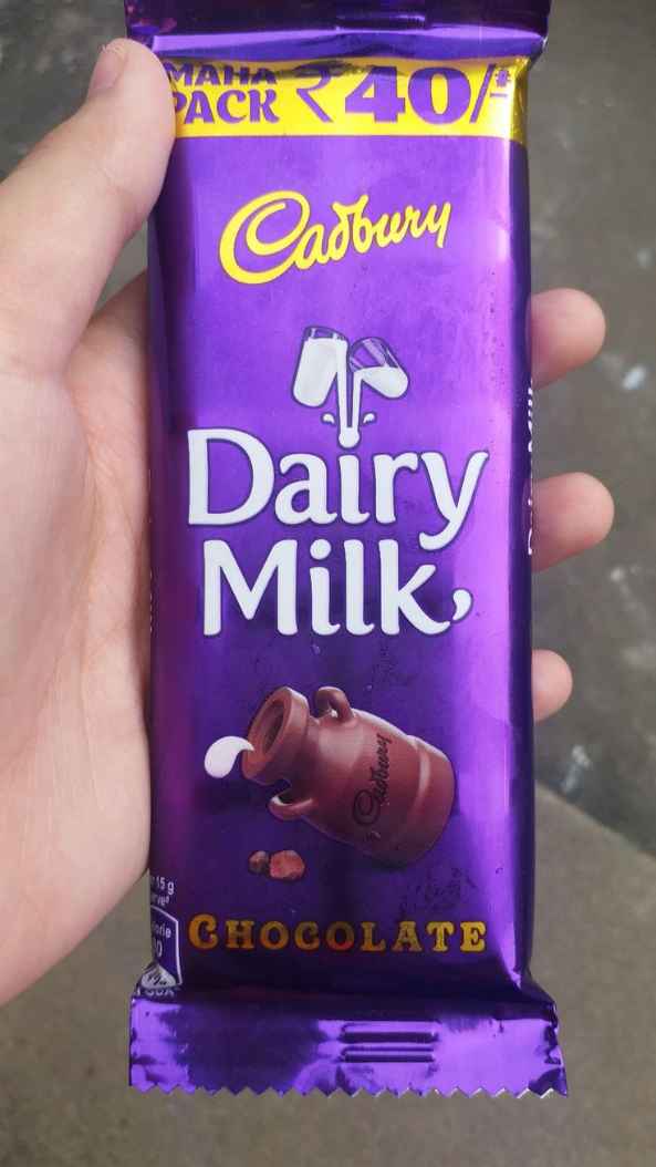 40 rs store dairy milk