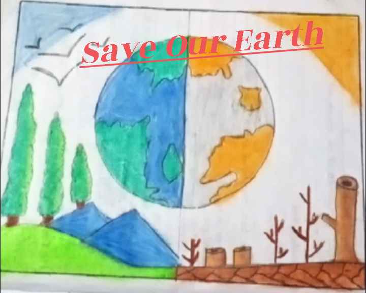 save planet earth drawing