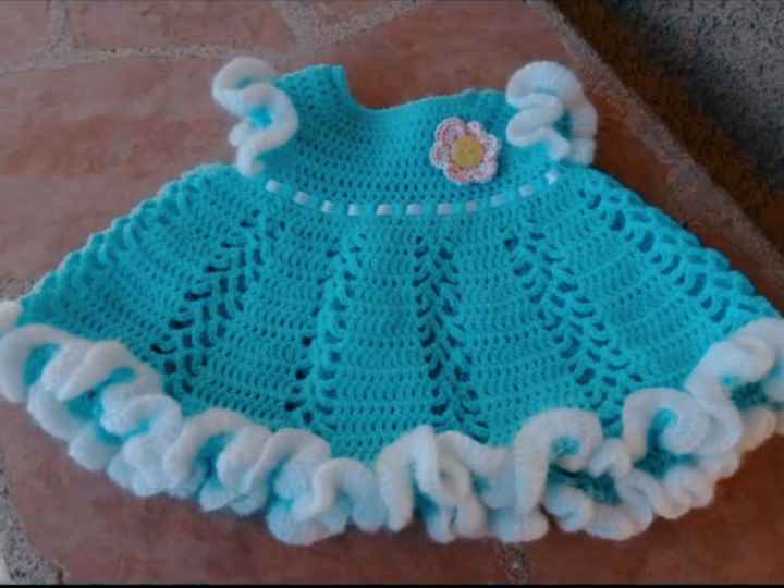 fcityin  Knitting By Love Handmade Baby Woolen Frock Cum Dress  Cute  Stylus