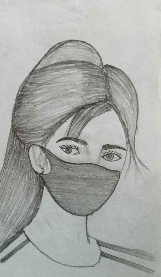 👩‍🎨 Girls drawing 👩‍🎤 Images • 💞 Artist_manju 💞 (@1140240062) on  ShareChat