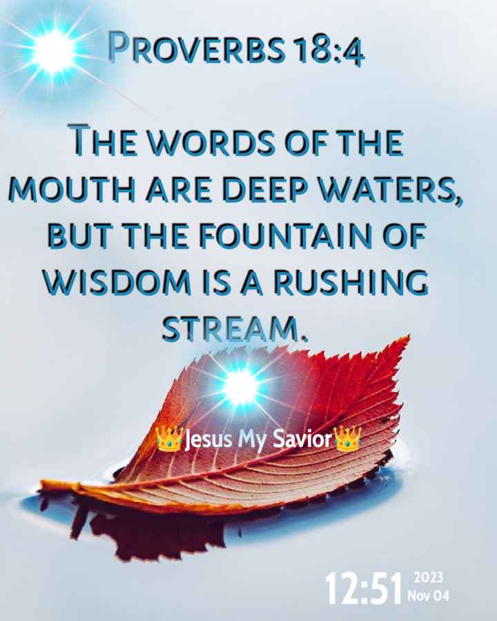 Wisdom is a Rushing Stream