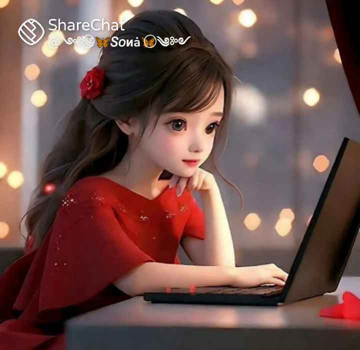 Girly cartoon profile picture, girls wallpaper