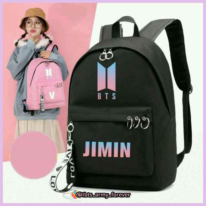 I love BTS Park Jimin typography white | Backpack