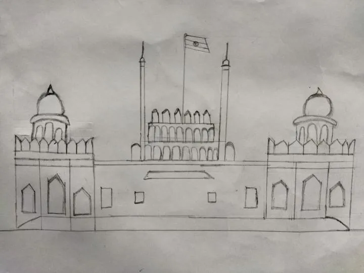 562 Red Fort Drawing Images, Stock Photos & Vectors | Shutterstock