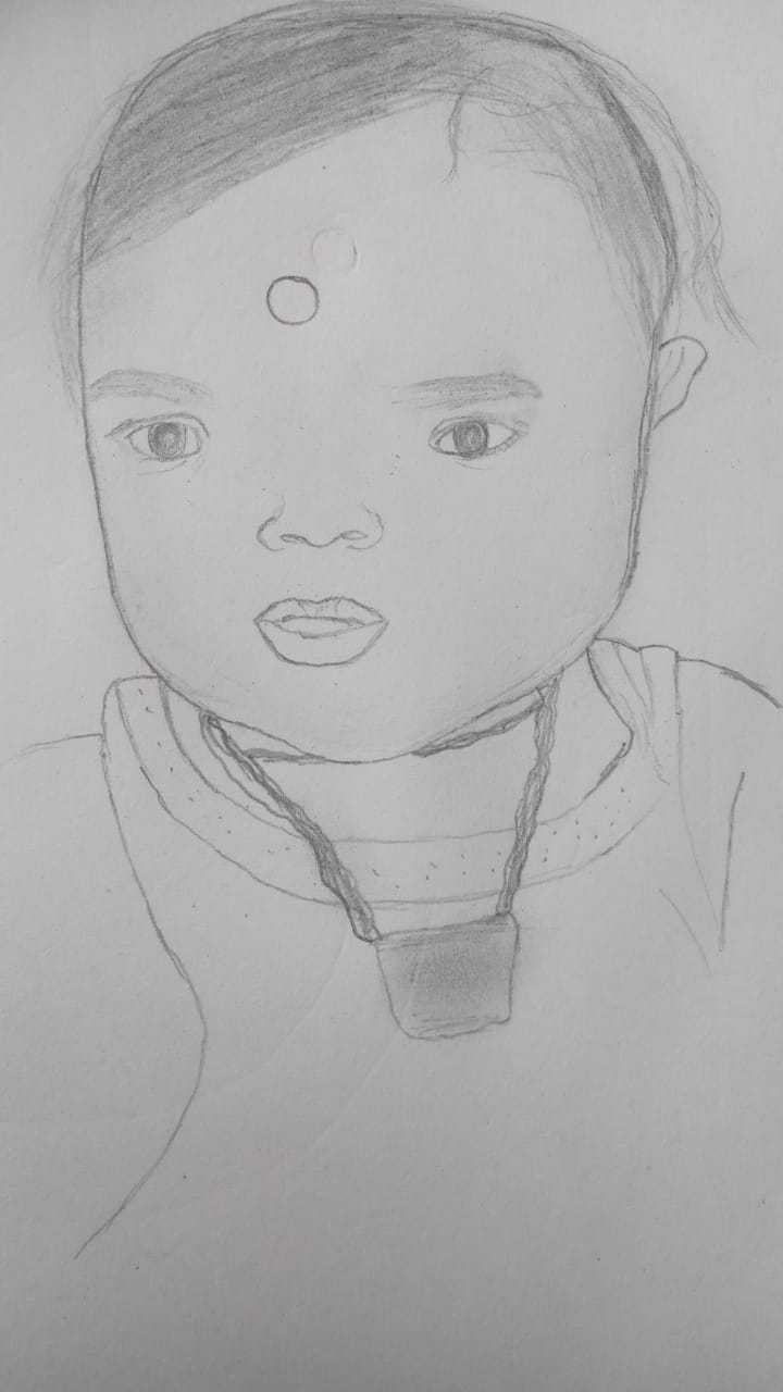 How to draw a cute baby in towel boy bathing  simple art with rose   baby boy drawing  pencil  YouTube
