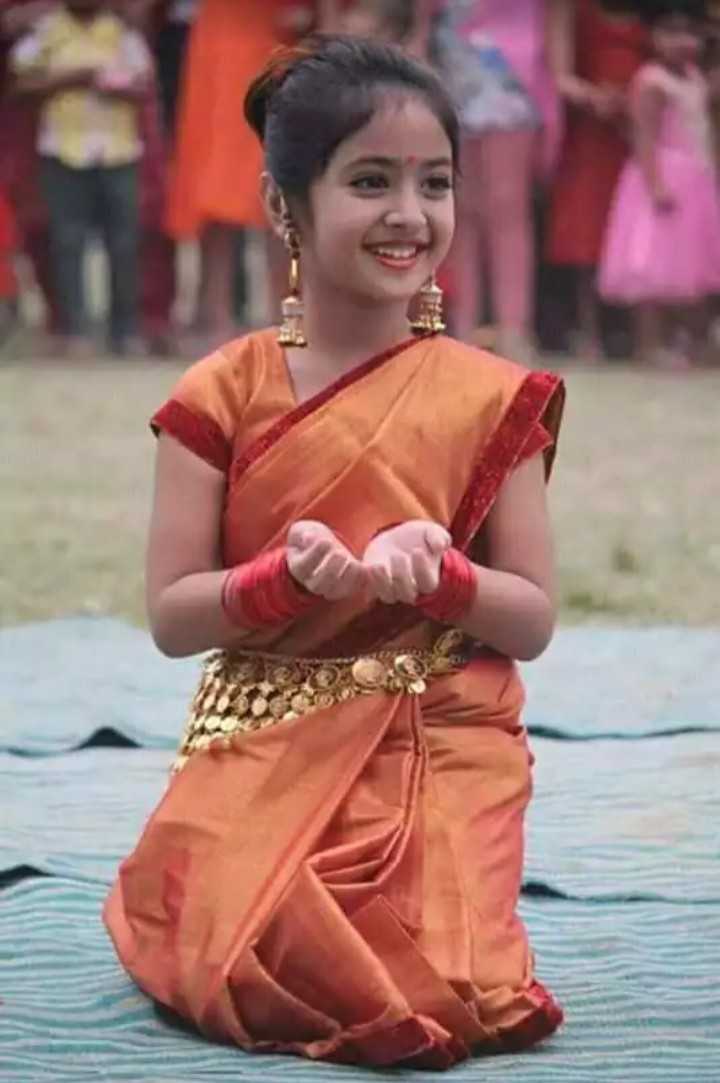 Cute babies in clearance saree