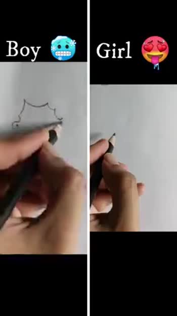 How to draw a Romantic Boy Face easy