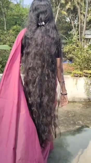 Village Barber Stories Kerala college girls low back length silky long hair  style