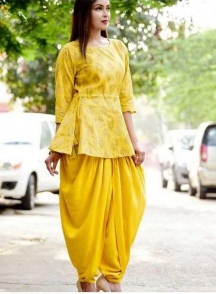 dhoti salwar ke upar top