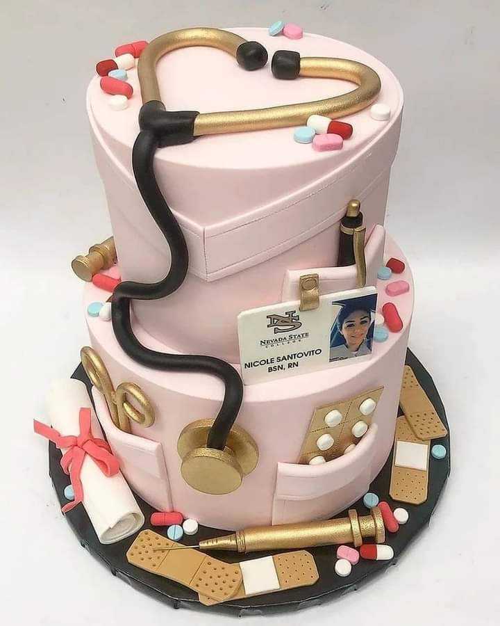 Doctor Fondant Cake | Nursing cake, Medical cake, Fondant cake designs