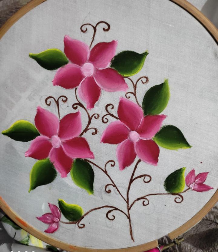 Fabric cloth painting| botanical art (@lilyartist9) • Instagram photos and  videos