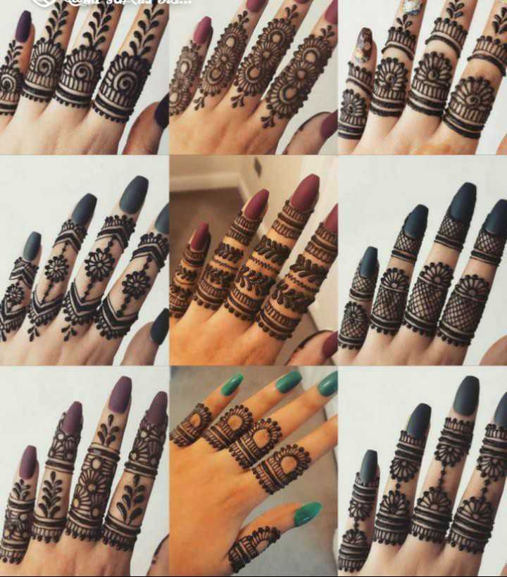 25 Easy and Latest Mehndi Designs For Fingers with Unique and Fashionable  Style