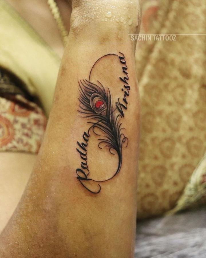SKIN MACHINE TATTOO STUDIO on Instagram Cutest couple tattoos of Radha Krishna  Tattoos by nainstattoos  inkspiredyash  radhakrishnatattoo  radhakrishna inkedmen artist