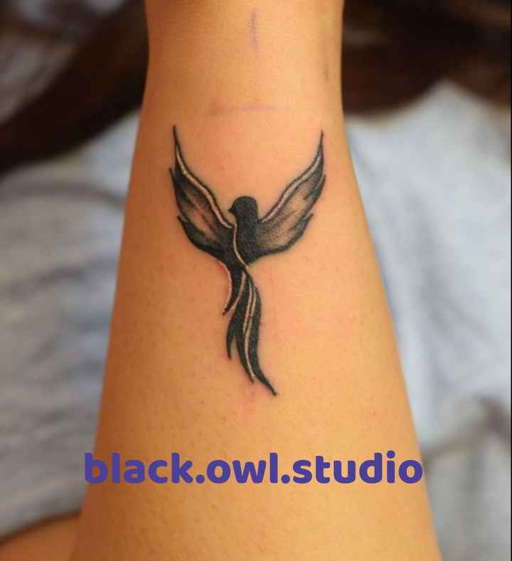 tatoo design - black . owl . studio - ShareChat