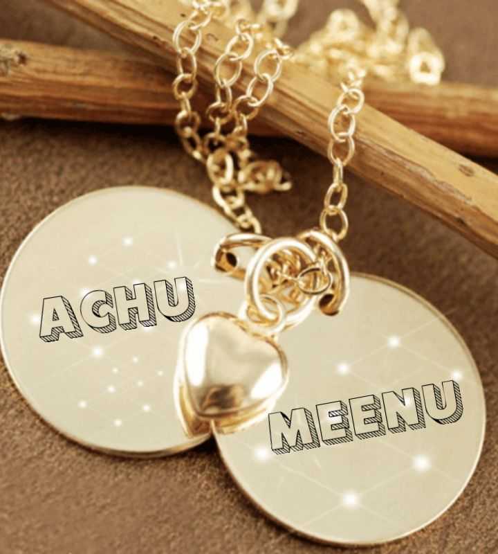 Meenu on sale name locket