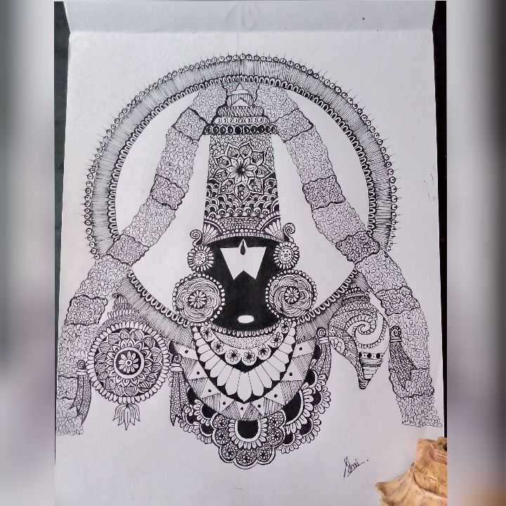 My Pencil Sketches Lord Venkateswara
