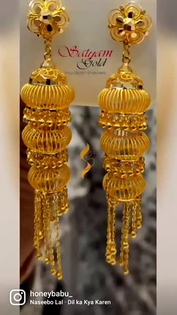 Madrasi jhumka hot sale design gold