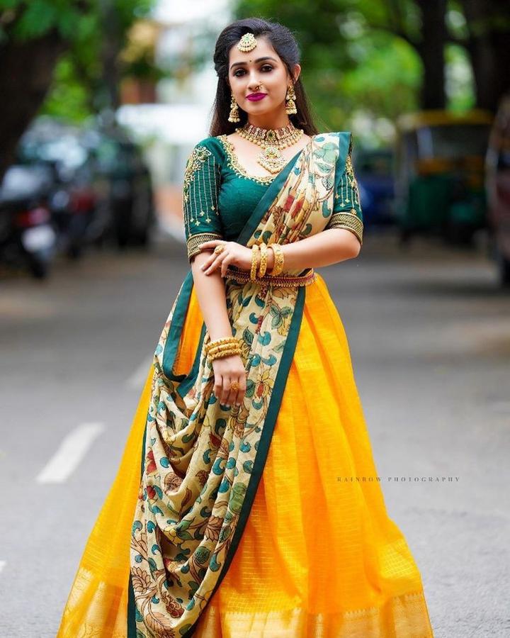 Half saree new clearance trend