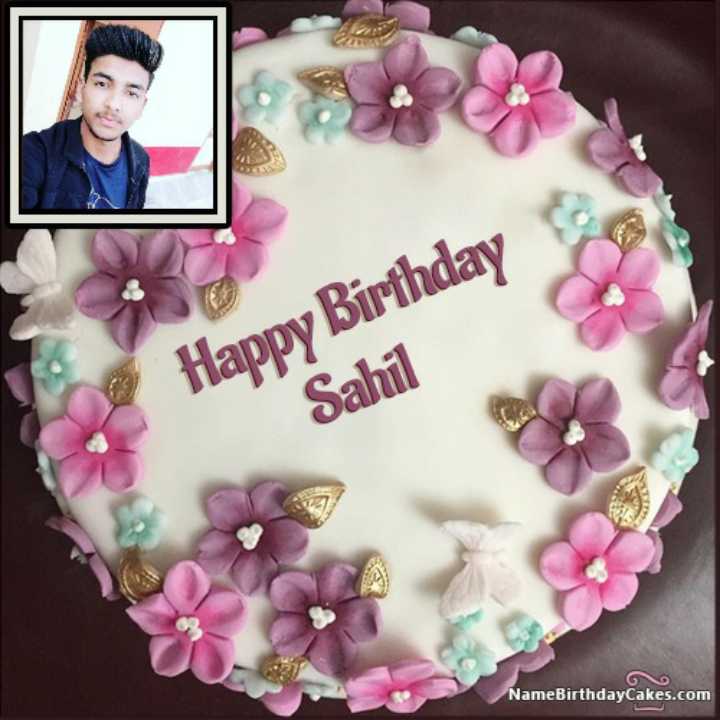 ❤️ Chocolate Shaped Birthday Cake For Sahil Khan