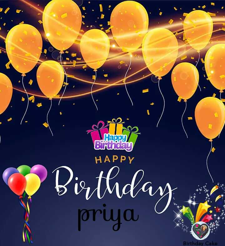 Chocolate Cake image for Priya's Birthday. | Happy birthday cake pictures,  Happy birthday chocolate cake, Cake name