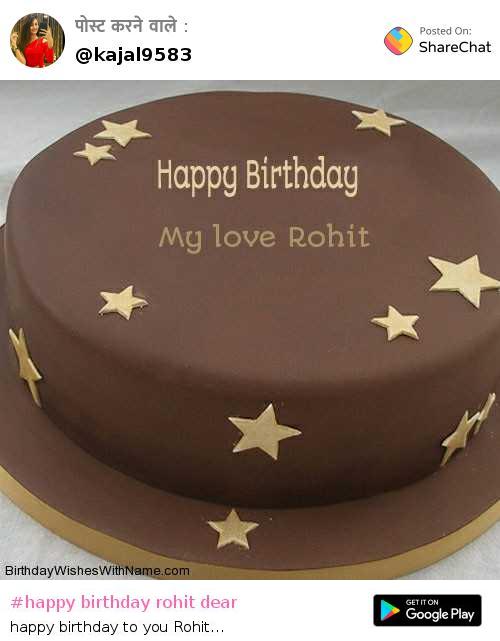 ▷ Happy Birthday Rohit GIF 🎂 Images Animated Wishes【28 GiFs】