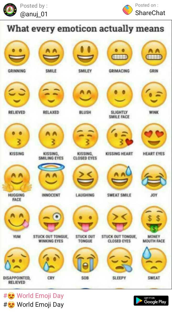 happy emoji day  Images • mini (@2329286461) on ShareChat