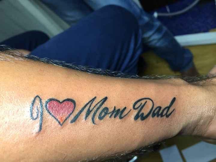 Love Mom Dad Tattoo
