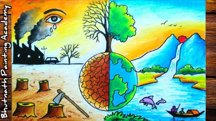 Drawing competition on environment day – India NCC