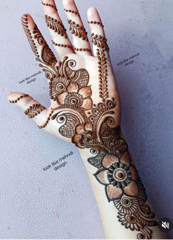 Easy Front Hand Arabic Mehndi Design 2021 | Stylish Mehndi for Wedding -  YouTube