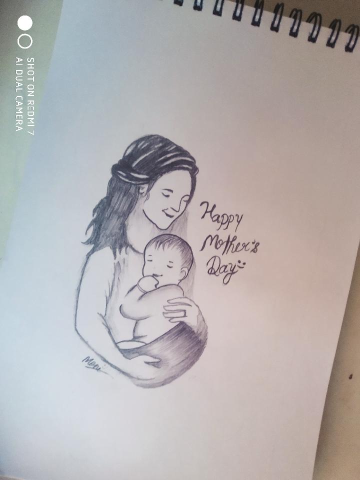 Mothers Day Drawing  Mothers Day 2023 Easy Drawing Ideas To Make Your  Mom Feel Special  Viral News Times Now