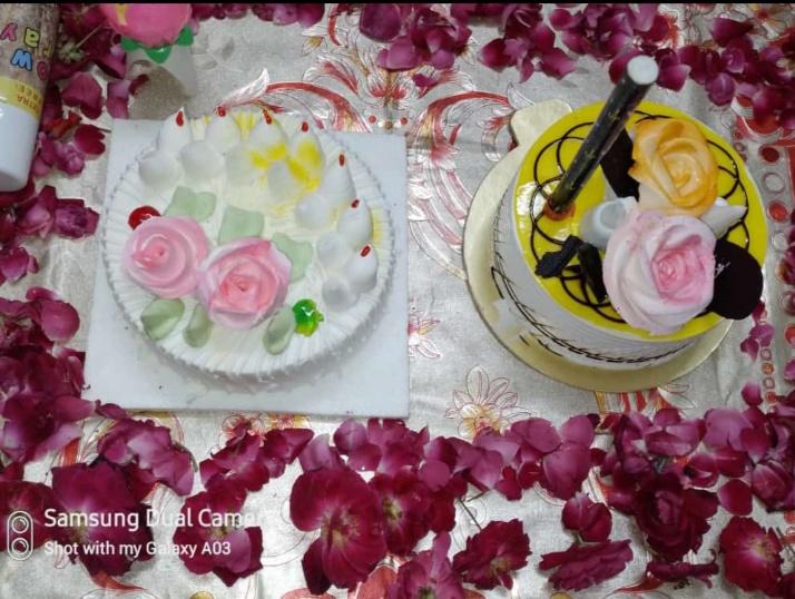 ❤️ Roses Happy Birthday Cake For ARUNA