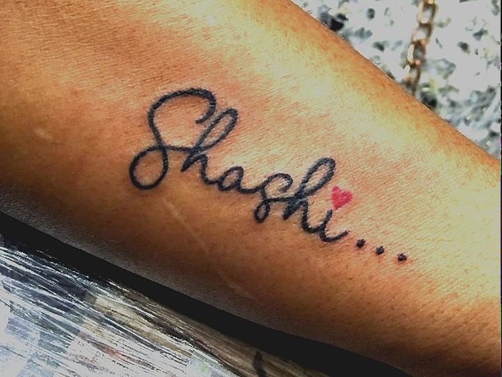 Shashi  tattoo letter scetch download