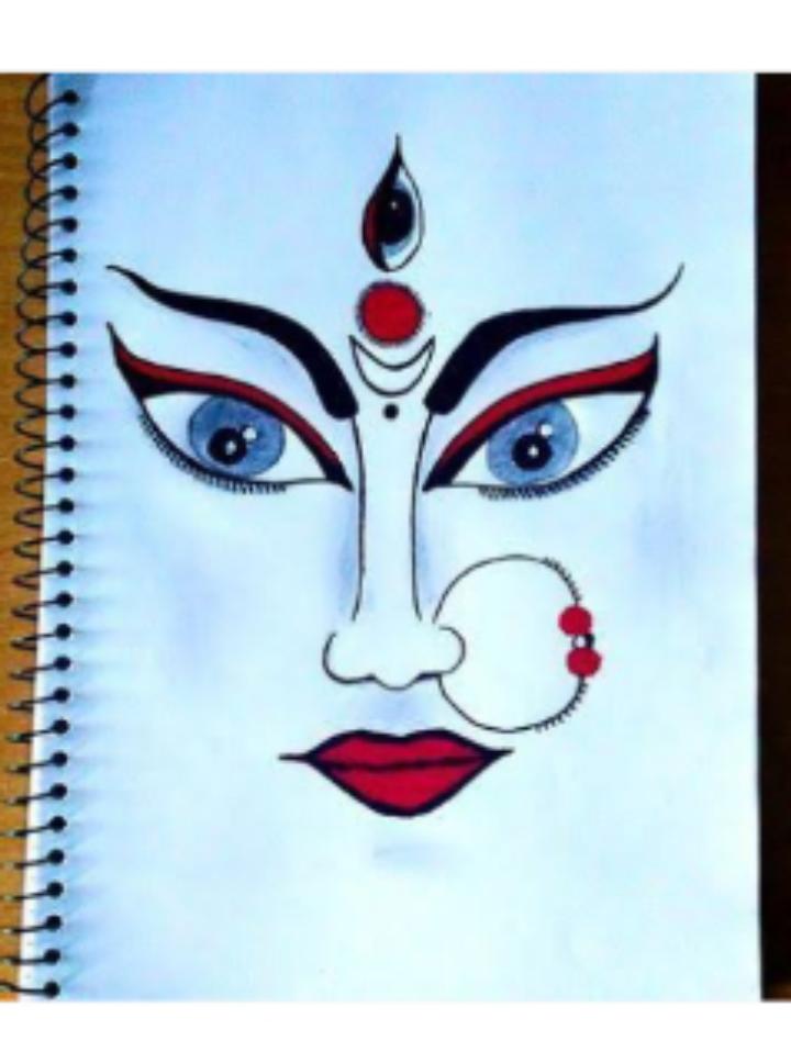 Durga Drawing PNG Transparent Images Free Download | Vector Files | Pngtree
