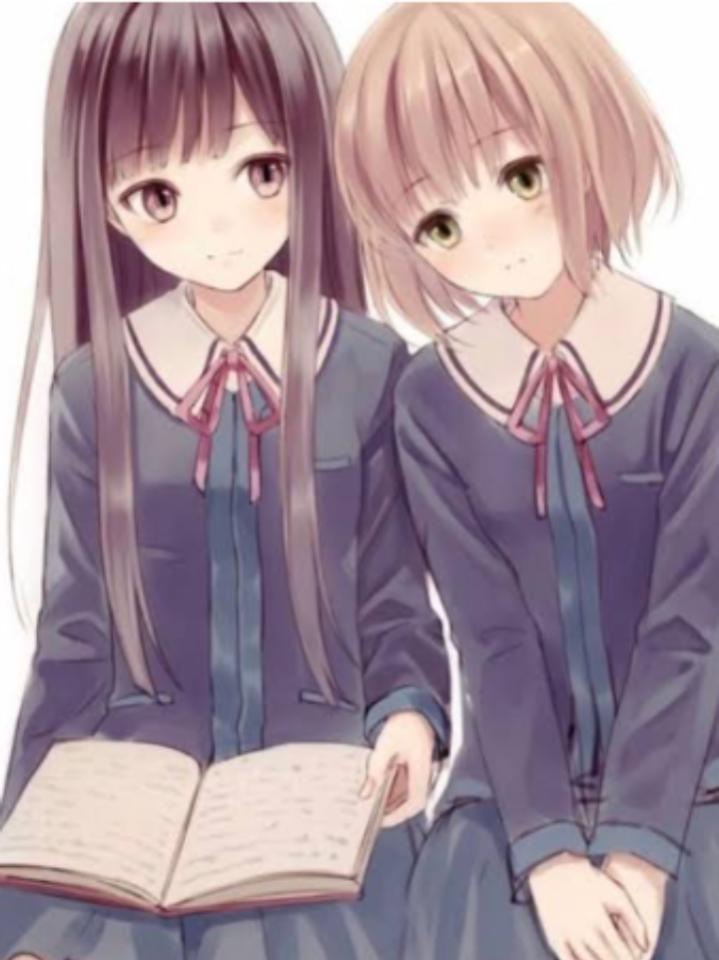 Best Friends  cute anime smile girls school girls cherr  blossom HD wallpaper  Peakpx