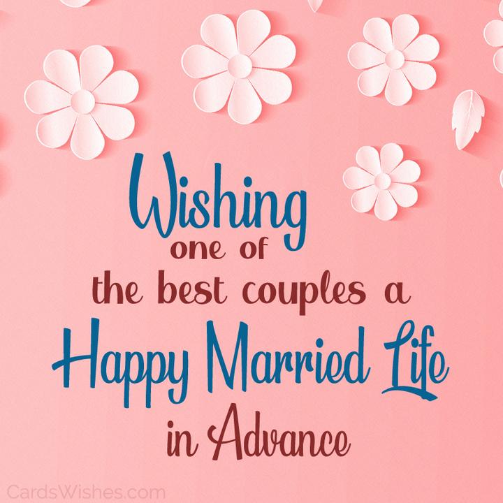 Wish you a very shop happy married life