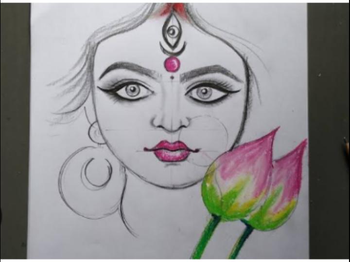 1,818 Durga Sketch Images, Stock Photos, 3D objects, & Vectors |  Shutterstock