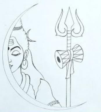 Lord Shiva Pencil Sketch  Meghnaunnicom