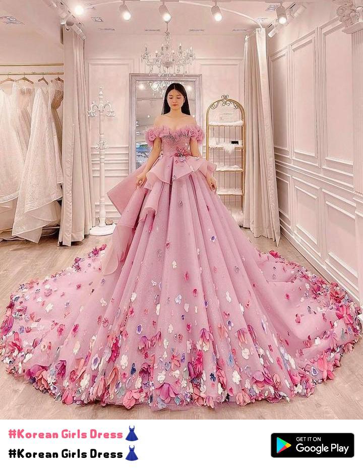 Korean gown outlet dress