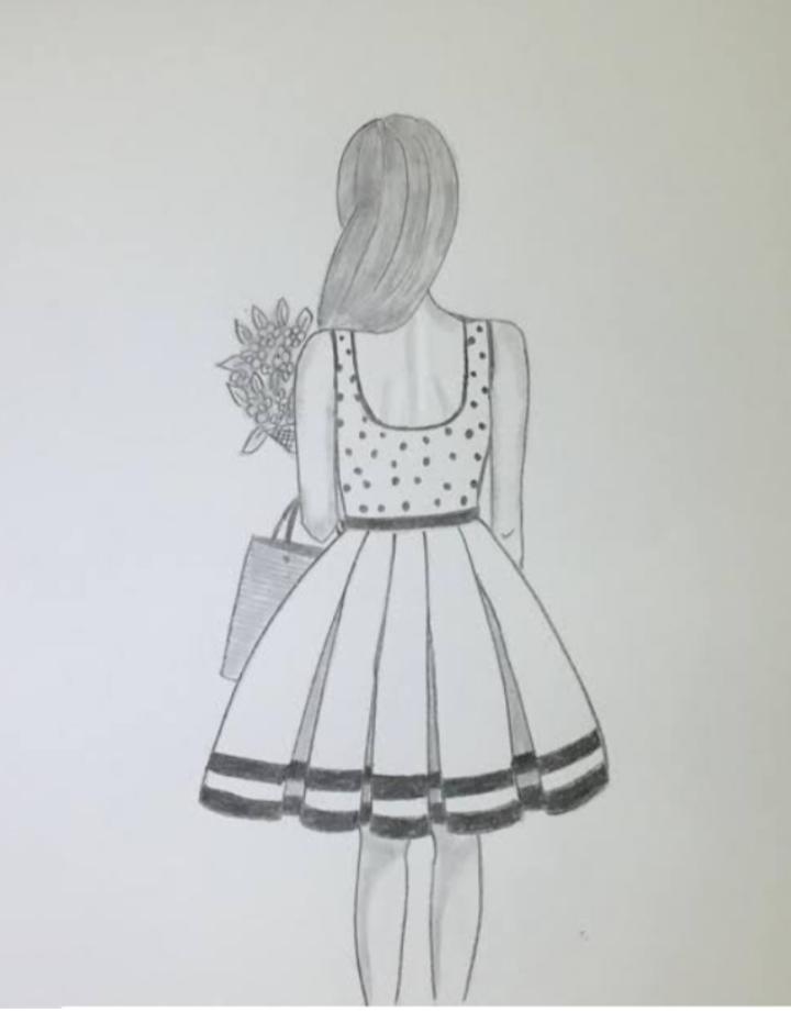 Top more than 73 pencil sketches of dresses latest - seven.edu.vn