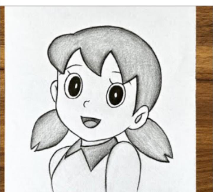 Nobita and shizuka Pencil Drawing  Sketches Drawings Pencil drawings
