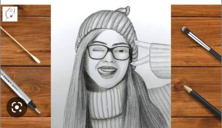 150 Beautiful Pencil Sketch Of Girls 2023