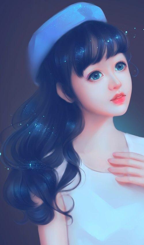 Beautiful Anime Girl Charming Eyes 4K wallpaper download